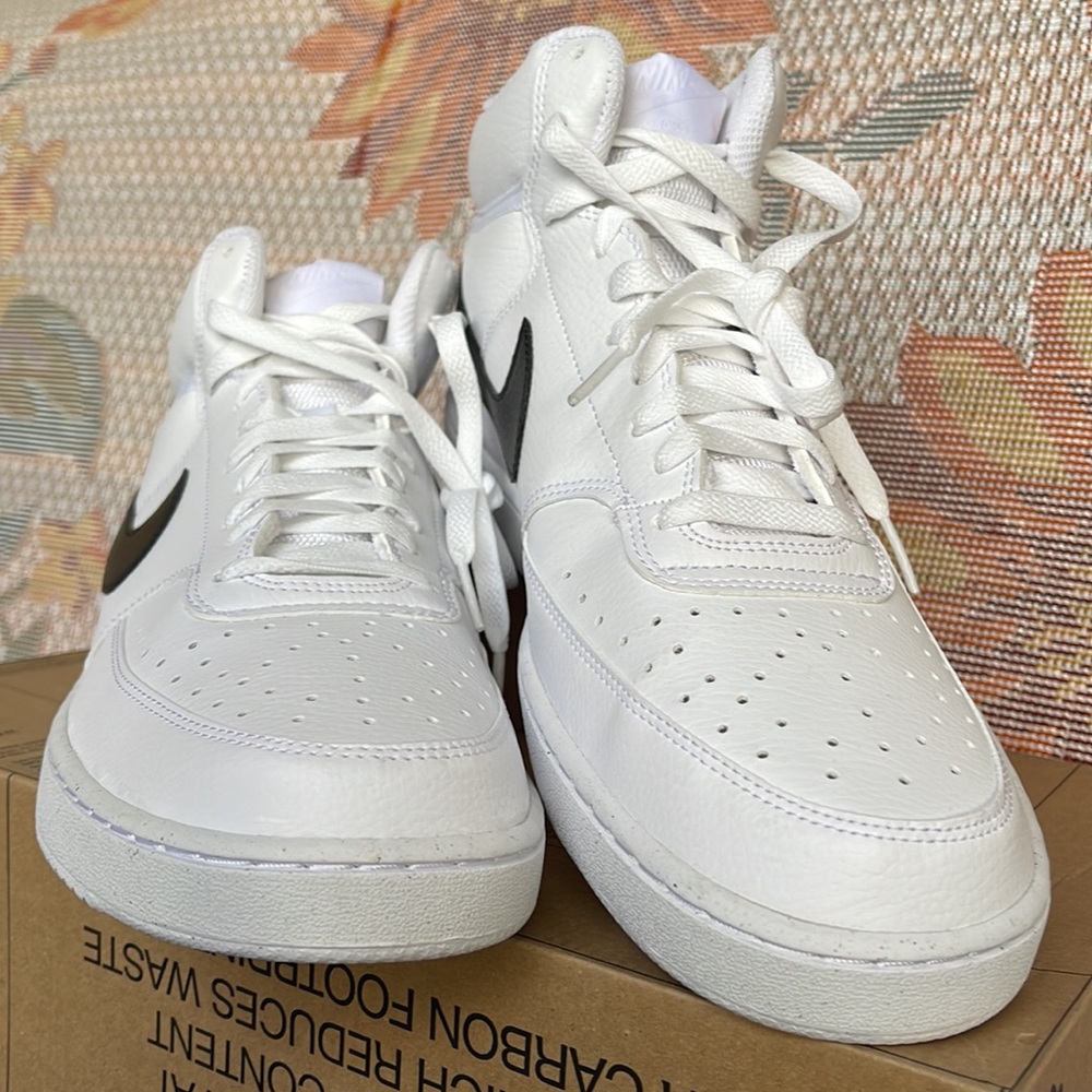 NIKE MEN’S COURT VISION MID Next Nature WHITE/BLACK-WHITE
DN3577 101 Sneakers - Picture 7 of 16